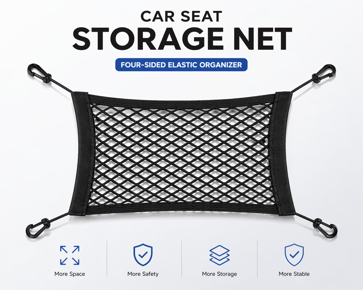 🔥🔥Hot Deal Summer SALE OFF UP TO 55%🔥🔥 Storage Net Pocket between Car Seats thumbnail 2