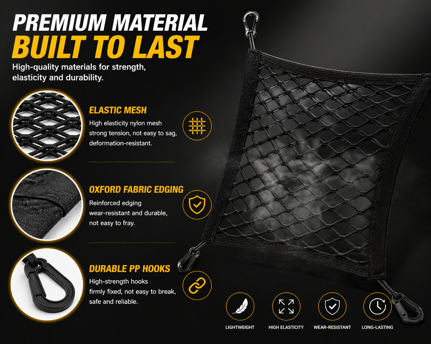 🔥🔥Hot Deal Summer SALE OFF UP TO 55%🔥🔥 Storage Net Pocket between Car Seats thumbnail 6