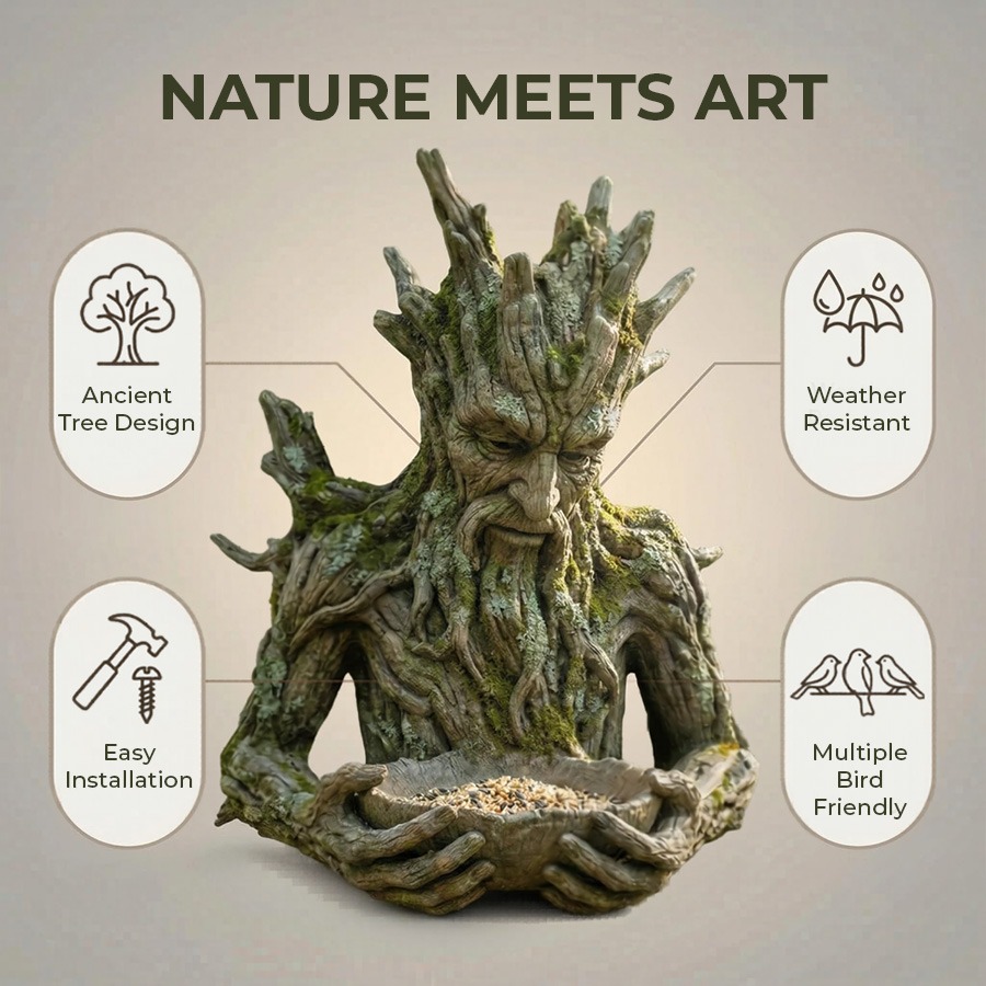🔥Last Day 50% OFF🔥The Quiet Offering A Tree-Integrated Bird Feeding Sculpture thumbnail 3