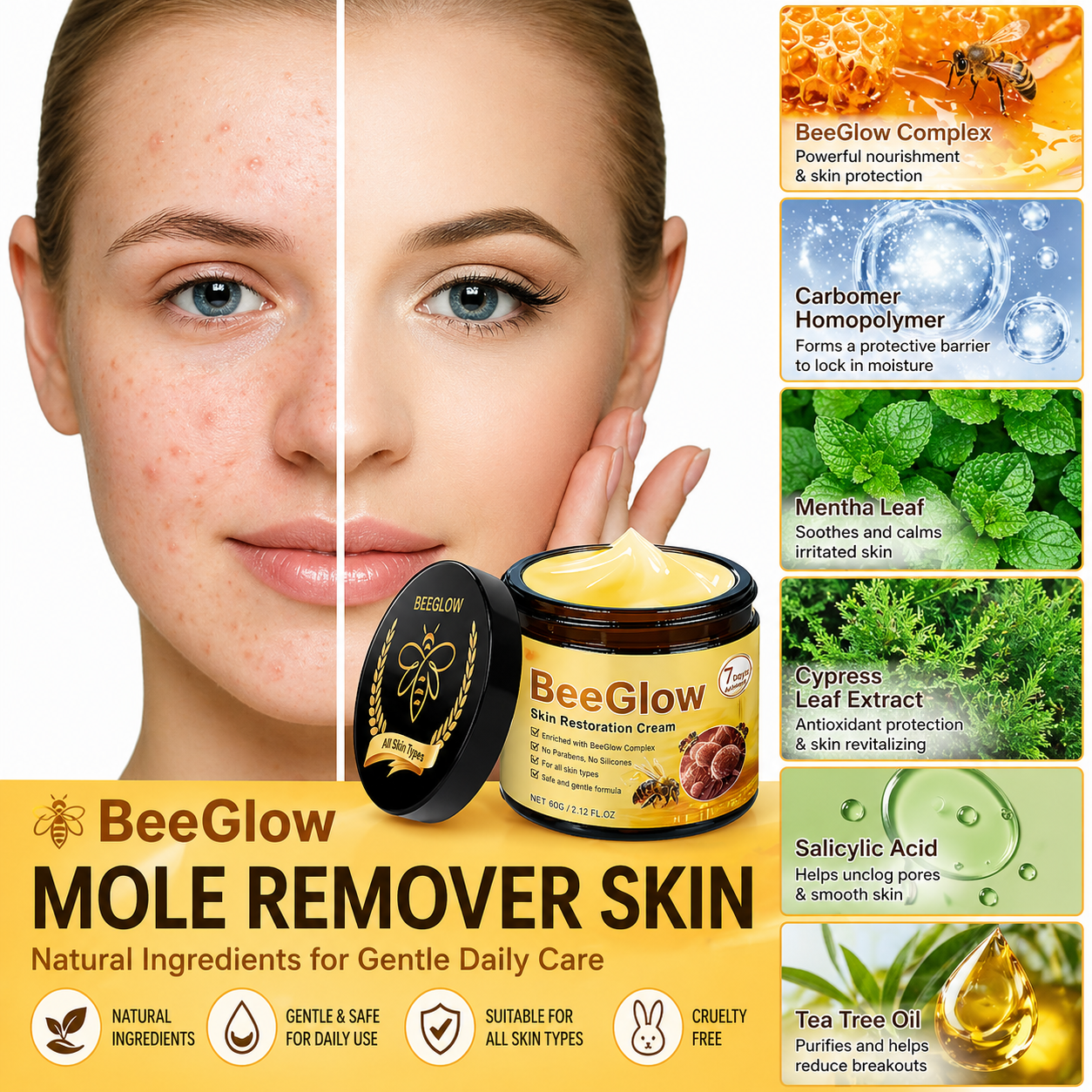 🔥 Summer Sale Up to 40% BeeGlow Skin Repair Cream thumbnail 4