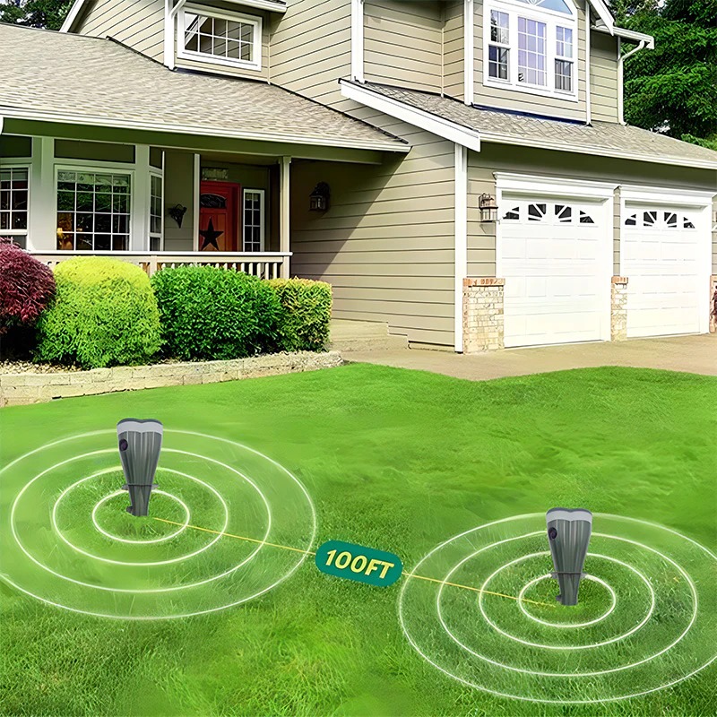 🌸 Solar-powered waterproof screw-shaped non-toxic mole repellent thumbnail 5