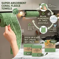 ✨BUY 2 GET 1 FREE✨ EcoWipe Anti-Bacteria Coral Fleece Kitchen Towels - Reusable & Super Absorbent thumbnail 1