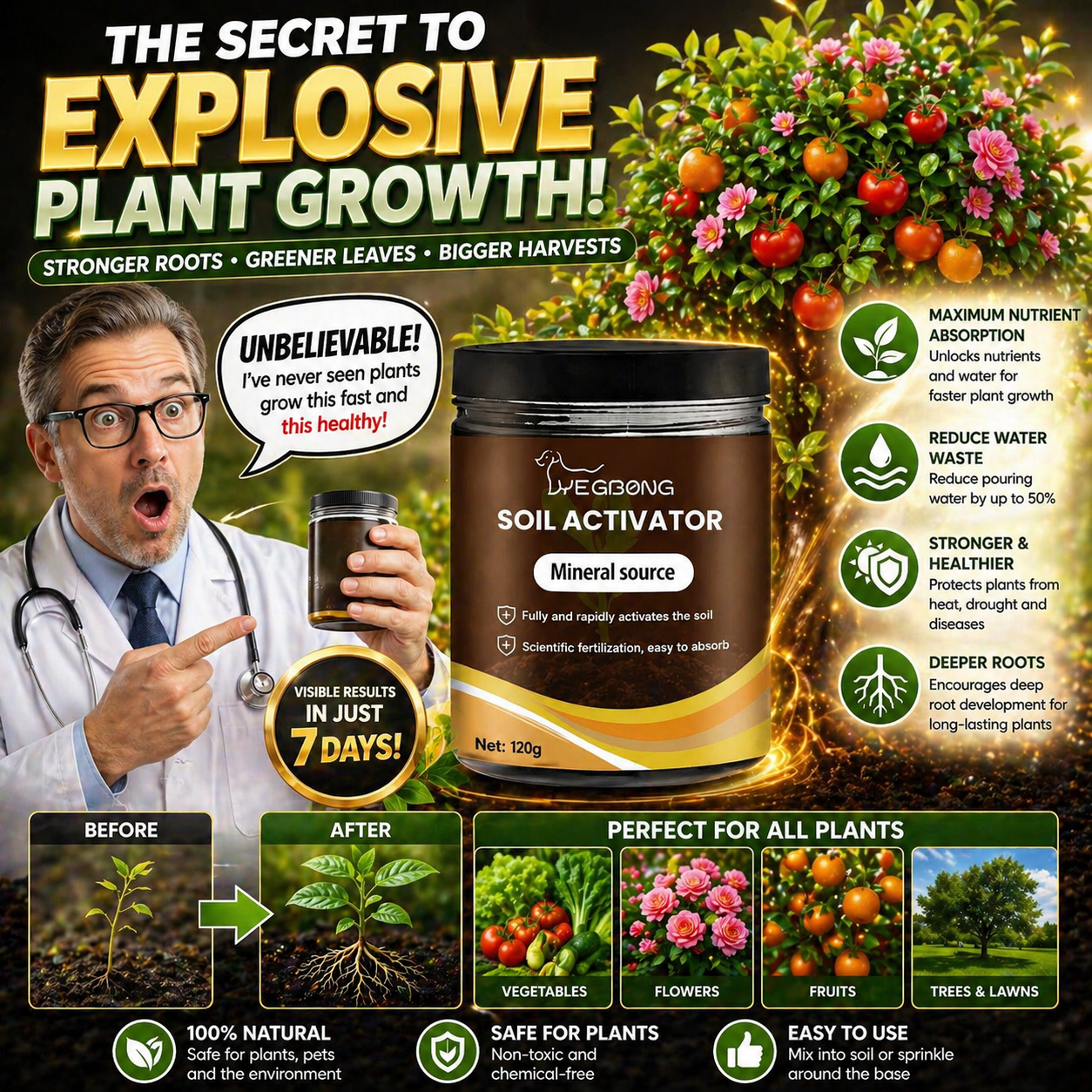 🔥🔥Hot Deal Summer SALE OFF UP TO 50%🔥🔥🌿Don’t let your plants struggle! Soil Pro Activator thumbnail 2