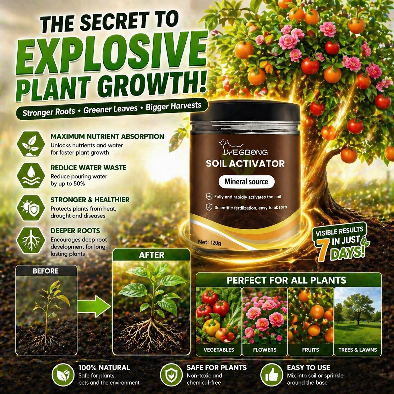 🔥🔥Hot Deal Summer SALE OFF UP TO 50%🔥🔥🌿Don’t let your plants struggle! Soil Pro Activator - Image 1