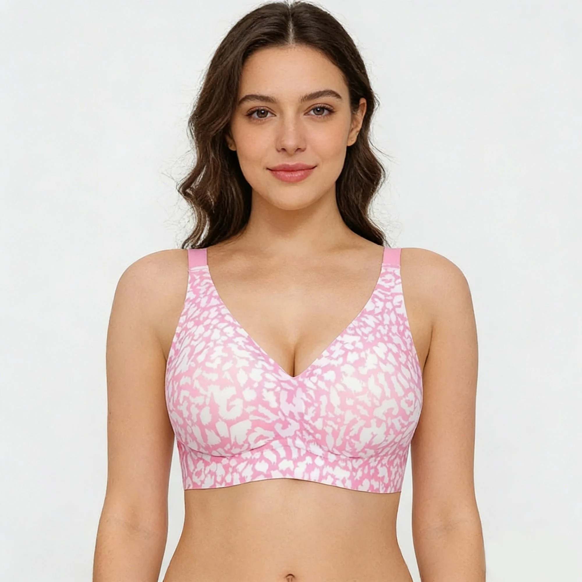 🏆LAST DAY SALE 50% OFF 🔥 Super Firming Leopard Print Jelly Bra | Women Wirefree Bras 👍No More Sagging Breasts thumbnail 9