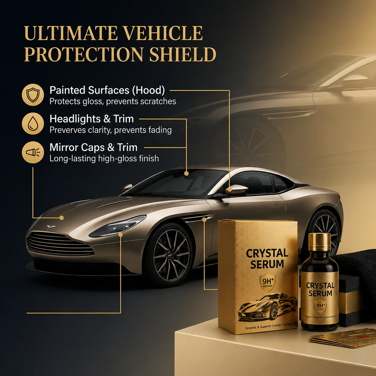 ⚡Hot Sales 50% OFF🔥Graphene Ceramic Coating for Cars – 9H Hardness, 10+ Years Protection, Hydrophobic & Scratch Resista - Image 1