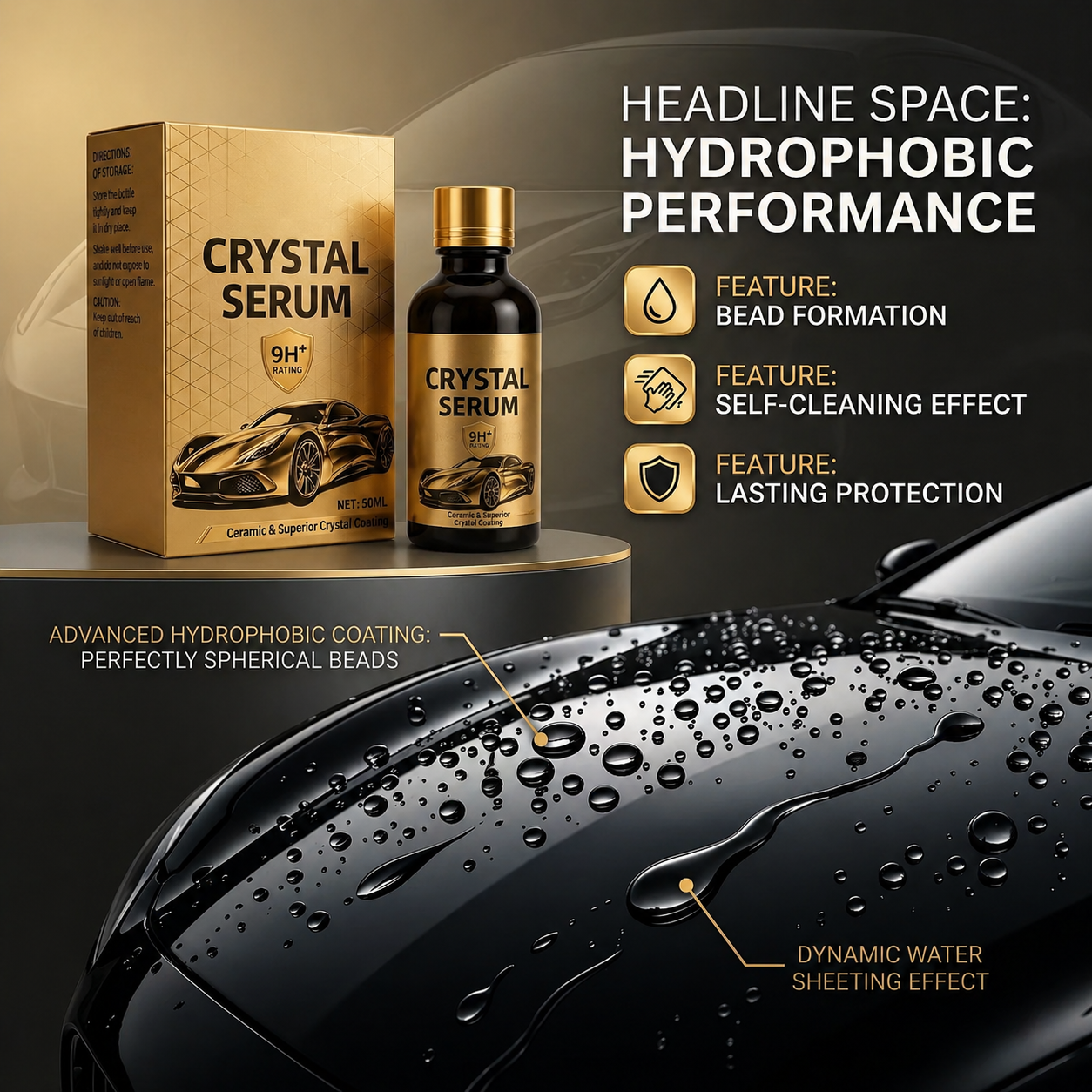 ⚡Hot Sales 50% OFF🔥Graphene Ceramic Coating for Cars – 9H Hardness, 10+ Years Protection, Hydrophobic & Scratch Resista thumbnail 2
