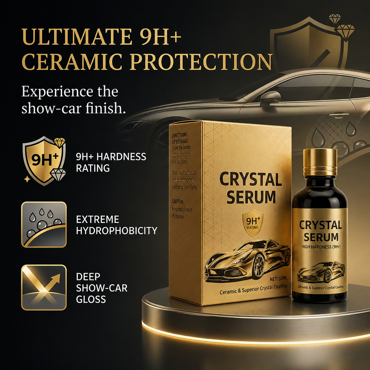 ⚡Hot Sales 50% OFF🔥Graphene Ceramic Coating for Cars – 9H Hardness, 10+ Years Protection, Hydrophobic & Scratch Resista thumbnail 3