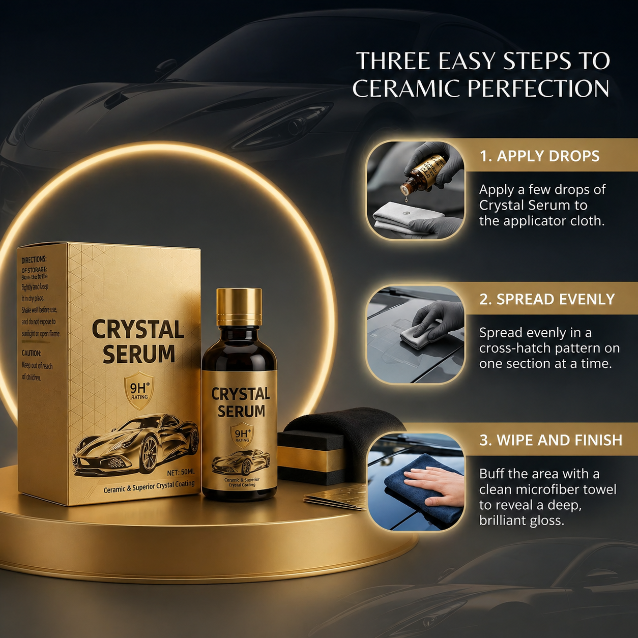 ⚡Hot Sales 50% OFF🔥Graphene Ceramic Coating for Cars – 9H Hardness, 10+ Years Protection, Hydrophobic & Scratch Resista thumbnail 4