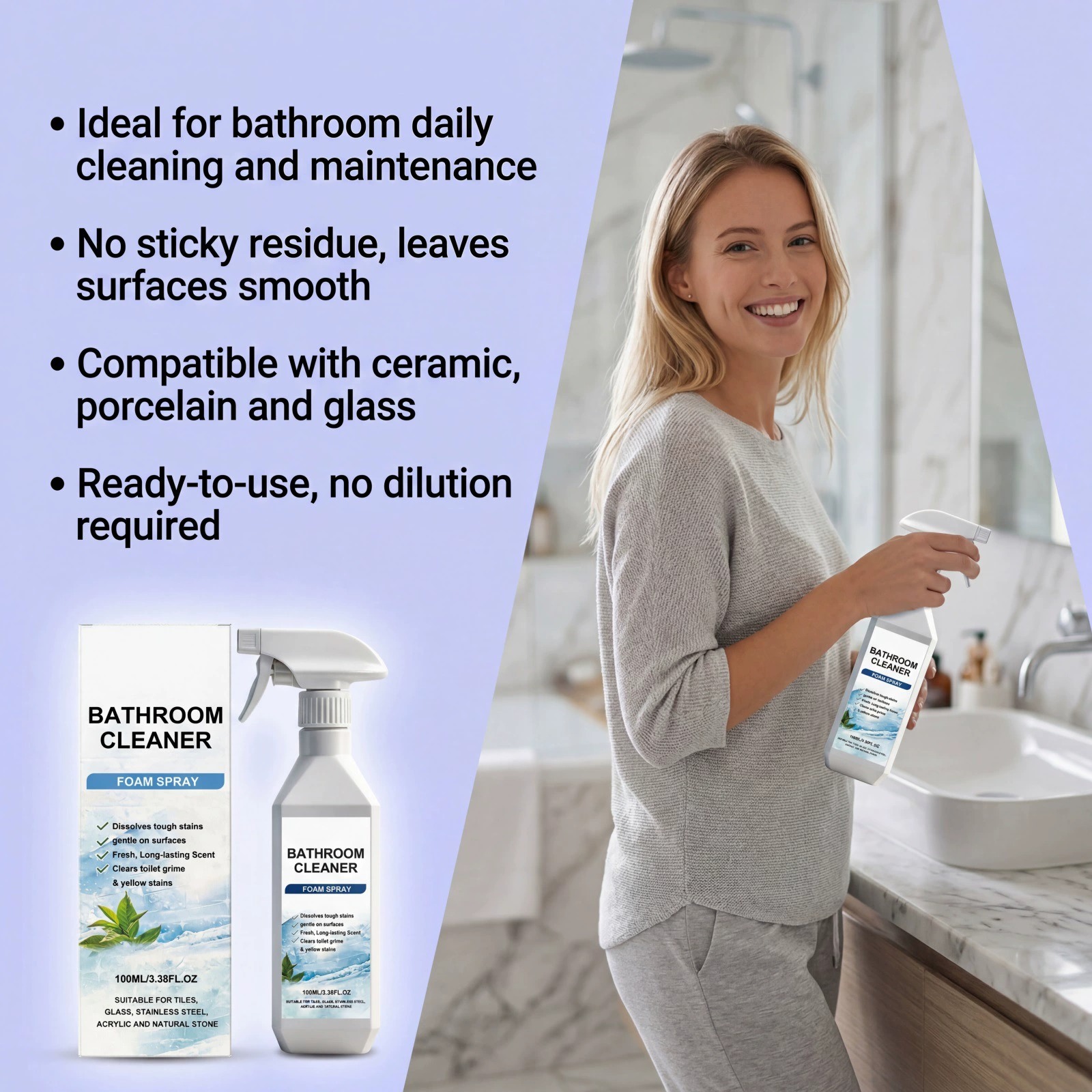 🥳2026 HOT SALE💞50K+ SOLD! Scale Remover Bathroom Cleaner thumbnail 4