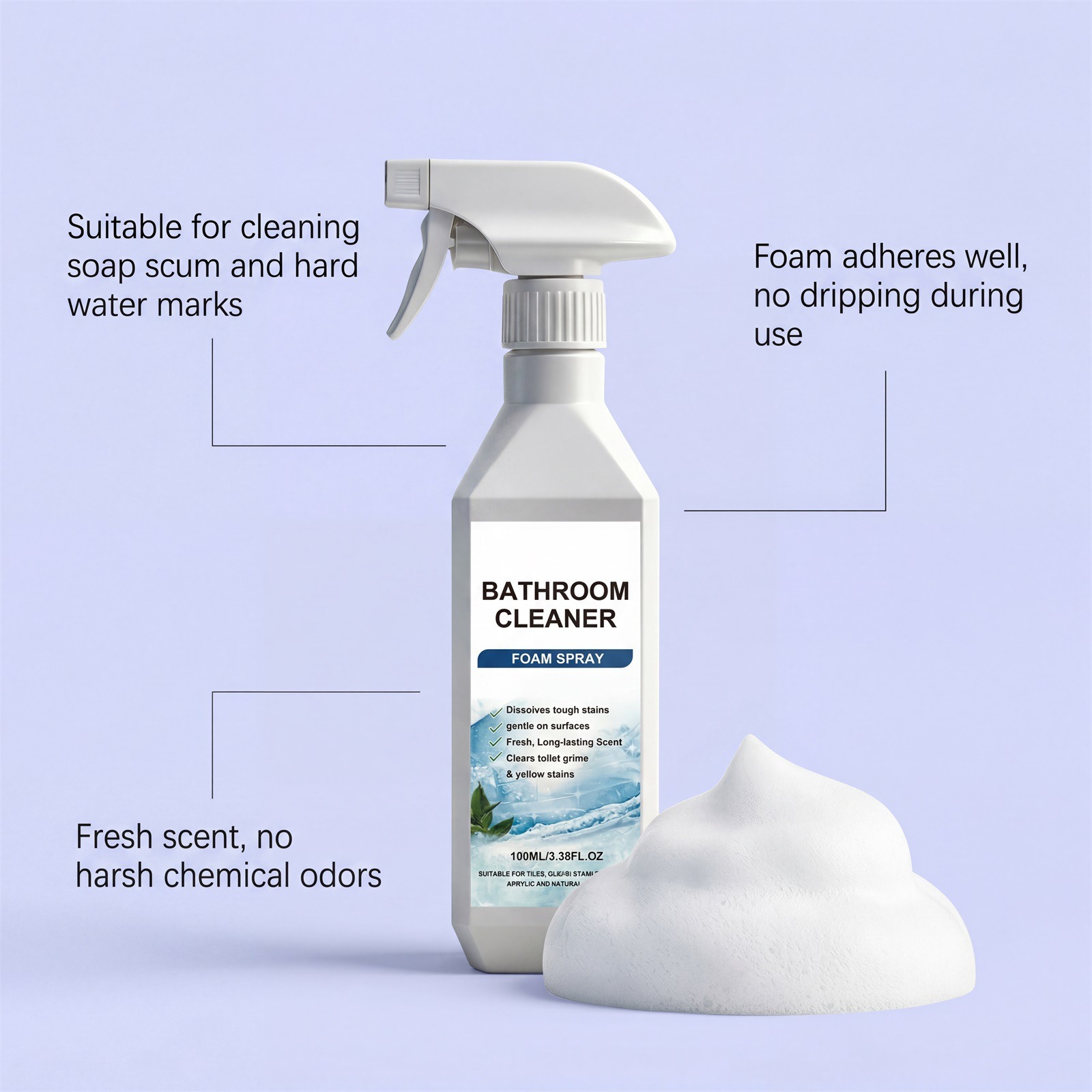 🥳2026 HOT SALE💞50K+ SOLD! Scale Remover Bathroom Cleaner thumbnail 9