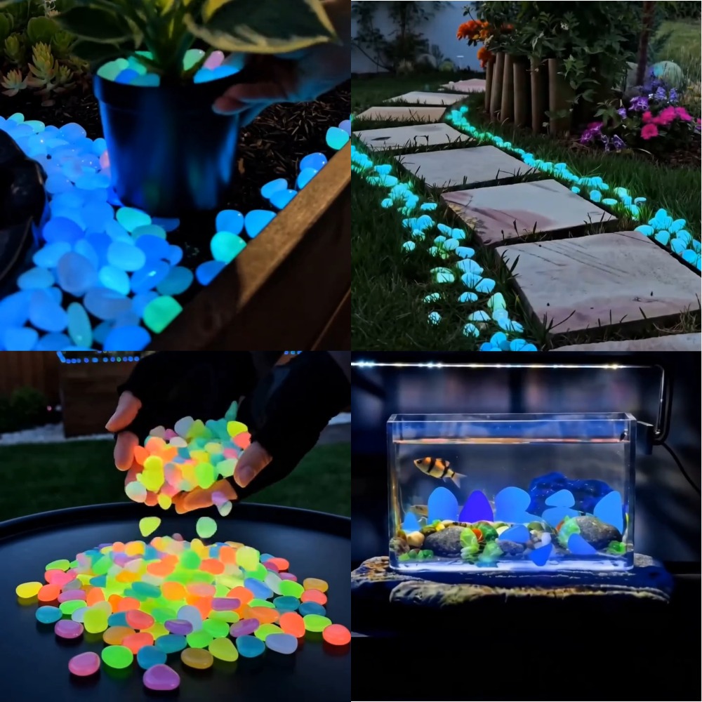 💥LAST DAY SALE 50%OFF💥🌈Colorful Glow-in-the-Dark Garden Stones thumbnail 6