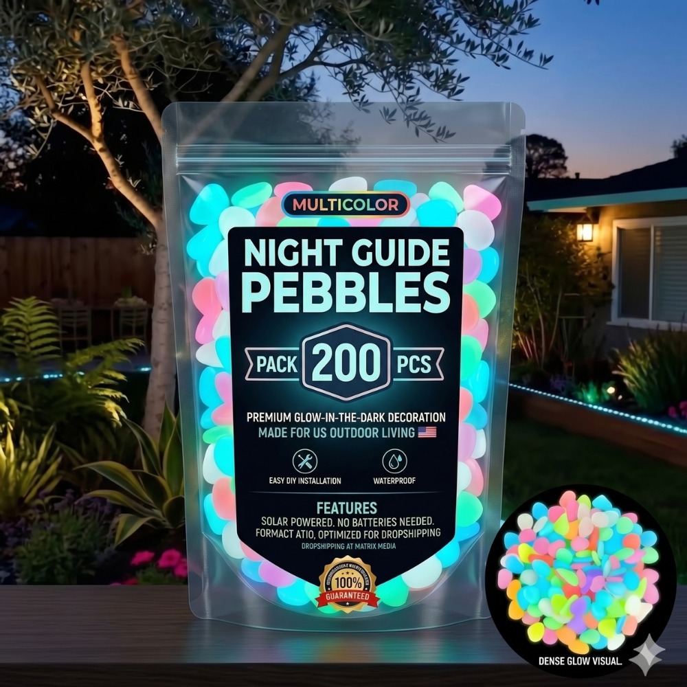 💥LAST DAY SALE 50%OFF💥🌈Colorful Glow-in-the-Dark Garden Stones - Image 1