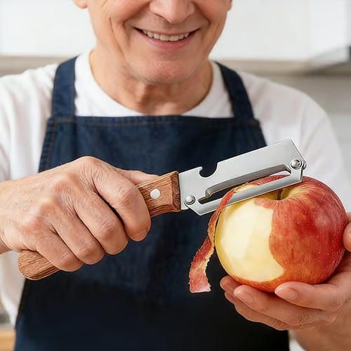 🥳2026 HOT SALE💞50K+ SOLD! Kitchen Multi-Function Stainless Steel Thickened Fruit Peeler Knife thumbnail 8