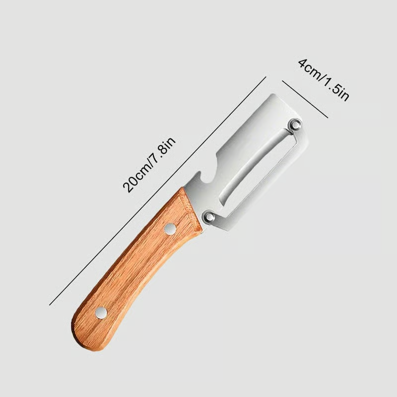 🥳2026 HOT SALE💞50K+ SOLD! Kitchen Multi-Function Stainless Steel Thickened Fruit Peeler Knife thumbnail 10