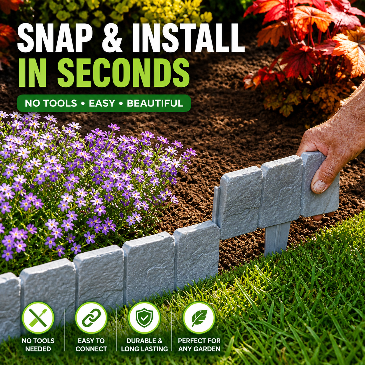 🔥 50% OFF Today | DIY Garden Edging Border Stones 🌿 thumbnail 10