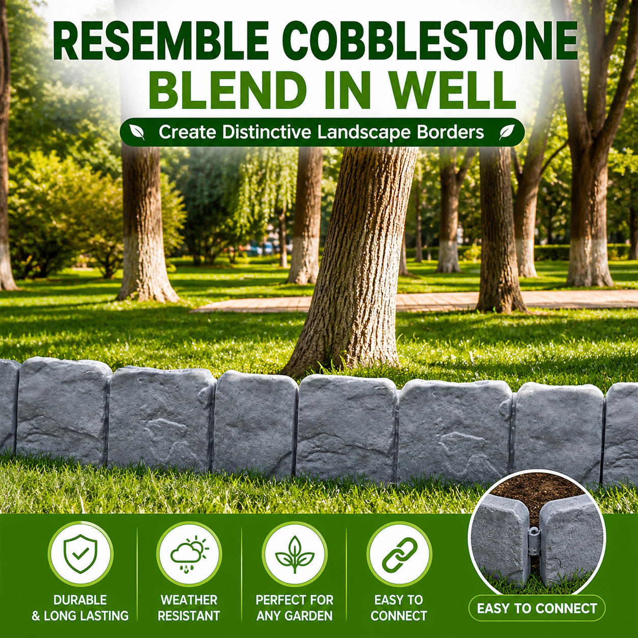 🔥 50% OFF Today | DIY Garden Edging Border Stones 🌿 thumbnail 8