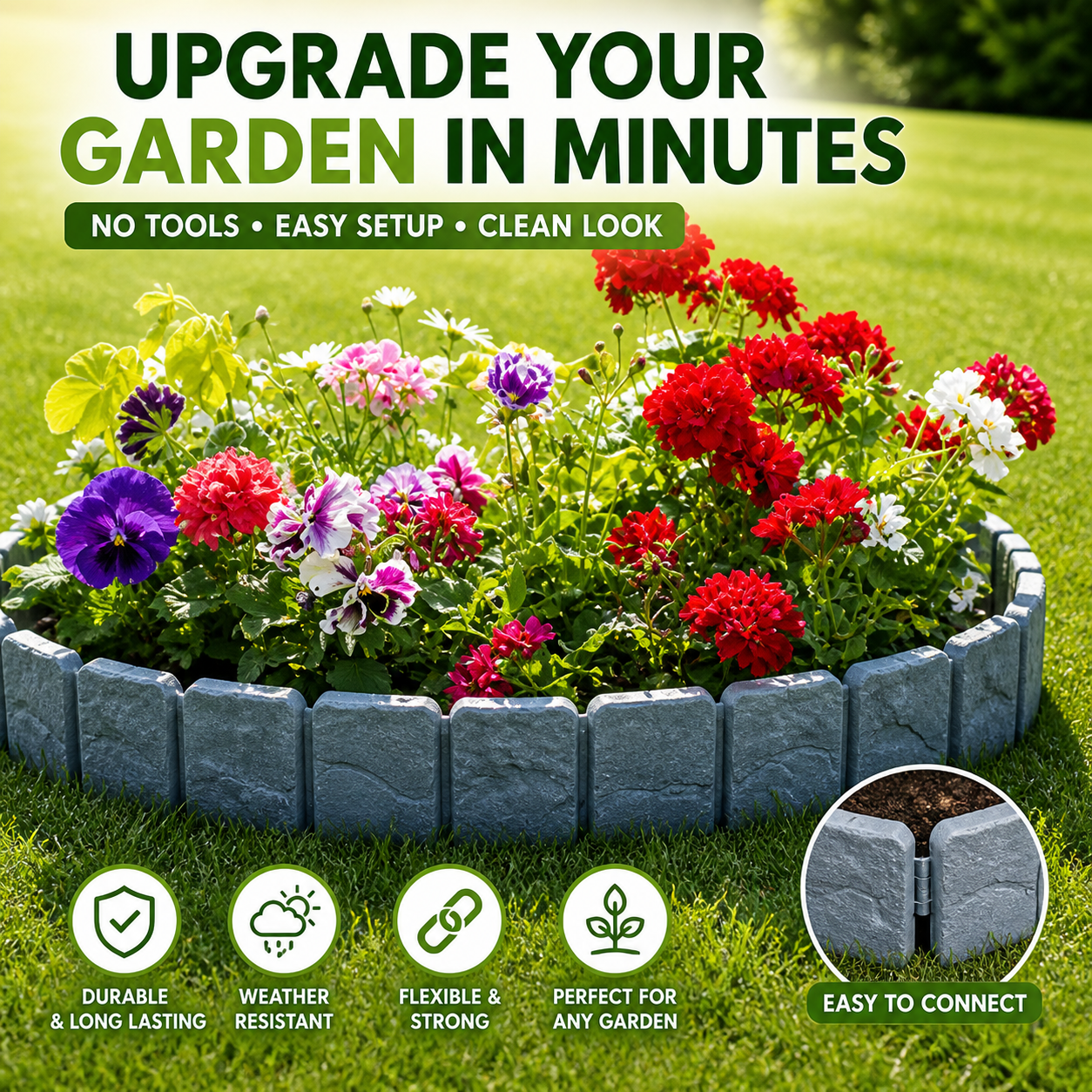 🔥 50% OFF Today | DIY Garden Edging Border Stones 🌿 thumbnail 6