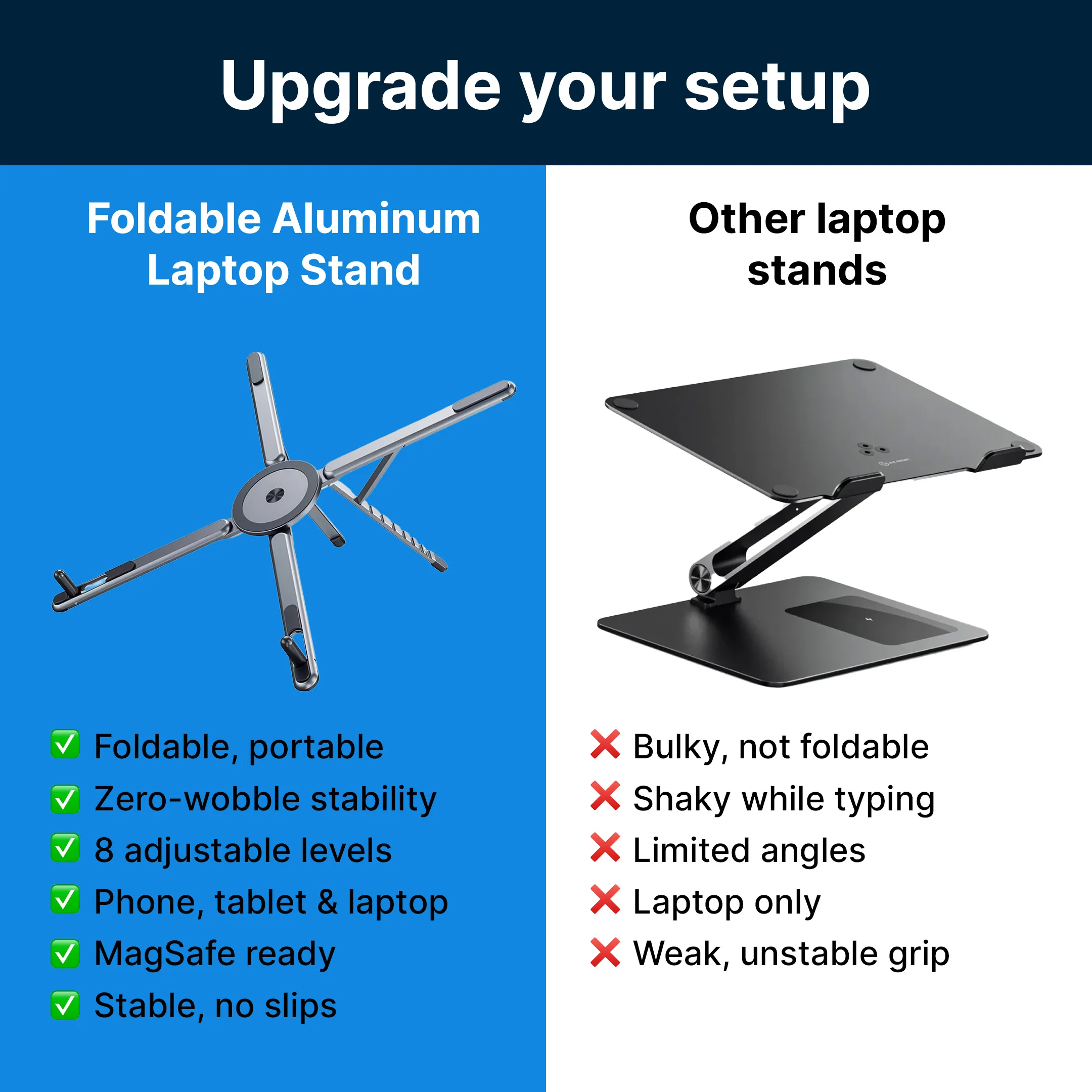 🥳2026 HOT SALE💞50K+ SOLD! 4-in-1 Magnetic Foldable Laptop Stand thumbnail 9