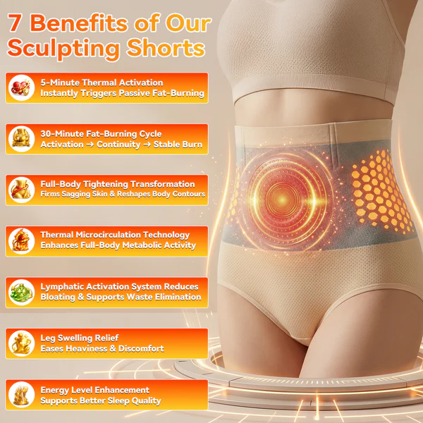 🔥🔥Hot Deal Summer SALE OFF UP TO 60%🔥🔥4‑In‑1 Micro‑Particle Sculpting & Fat‑Burn Shorts thumbnail 4