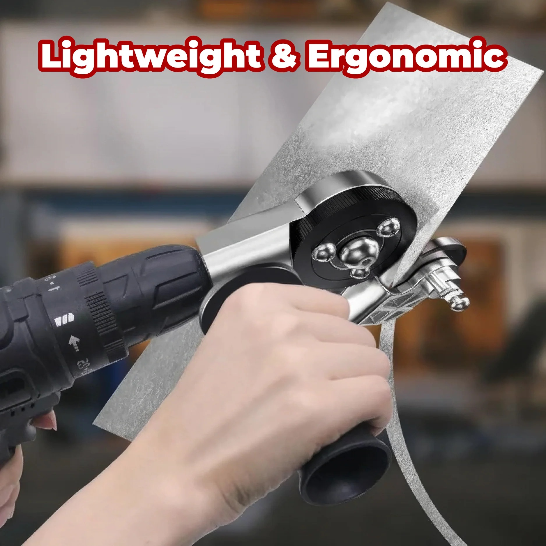🥳2026 HOT SALE💞50K+ SOLD! 🎉Titanium Drill Nibbler – Sheet Metal Cutting Tool thumbnail 3