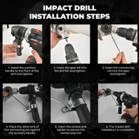 🥳2026 HOT SALE💞50K+ SOLD! 🎉Titanium Drill Nibbler – Sheet Metal Cutting Tool thumbnail 6