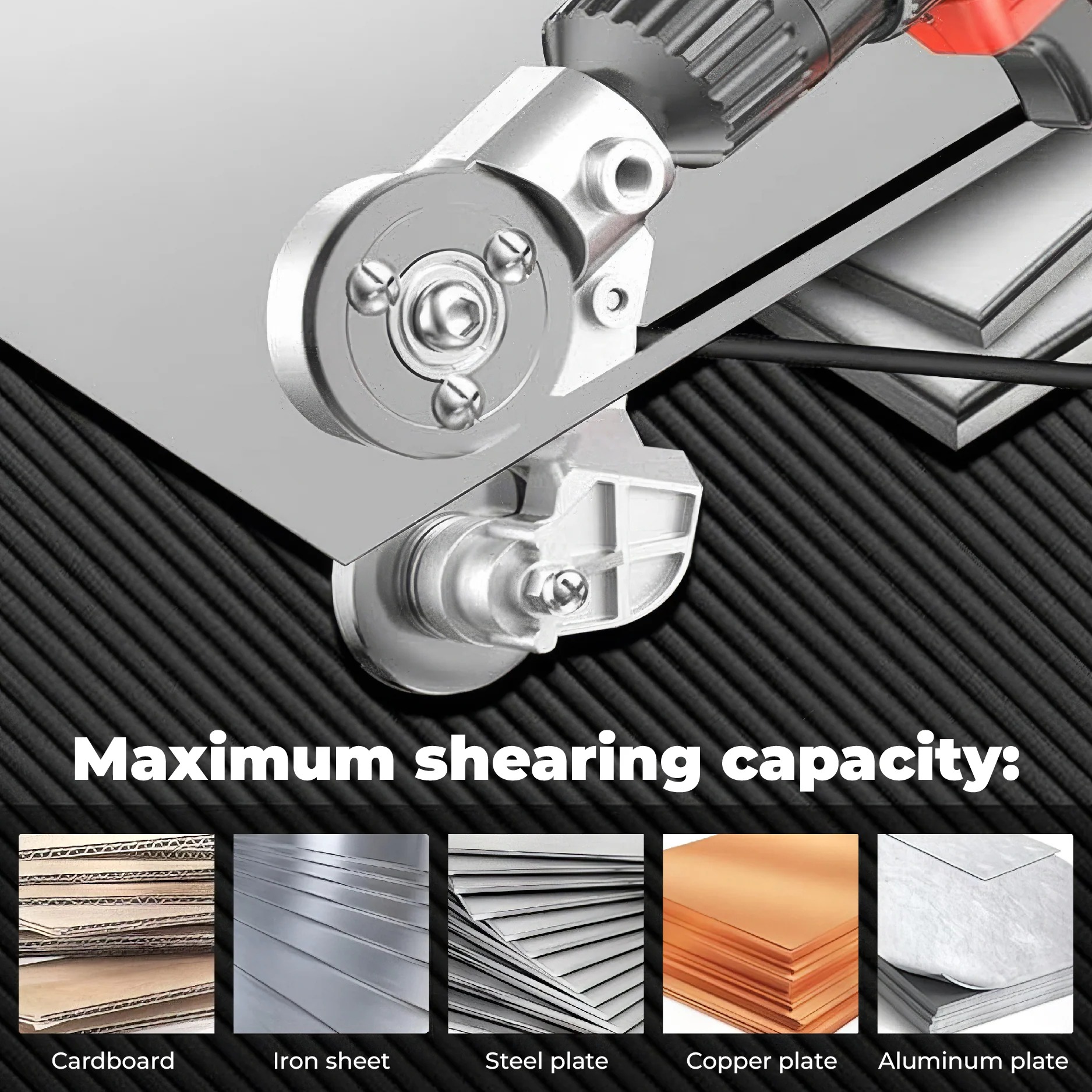 🥳2026 HOT SALE💞50K+ SOLD! 🎉Titanium Drill Nibbler – Sheet Metal Cutting Tool thumbnail 8