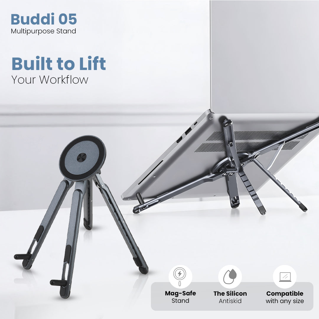 Giá đỡ đa năng BUDDI 05 cho máy tính xách tay/điện thoại di động/máy tính bảng (LOX-023)