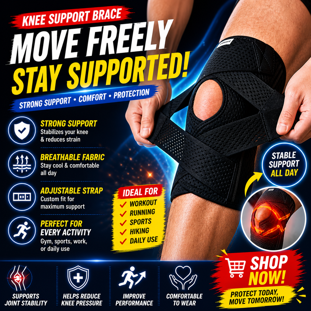 🔥🔥Hot Deal Summer SALE OFF UP TO 50%🔥🔥 Move Freely, Stay Supported — Knee Protection Made Easy! 🔥 - Image 1