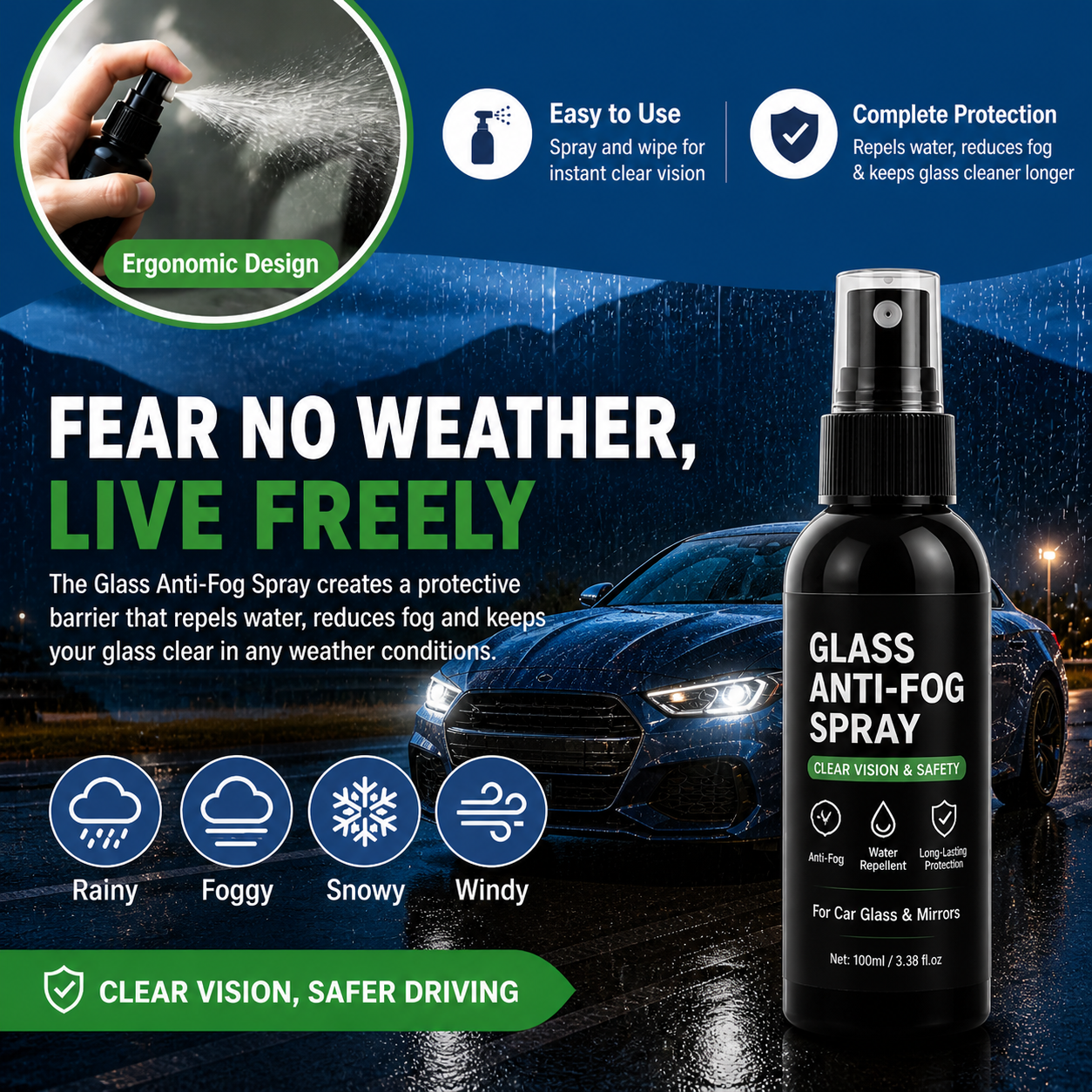 ✨BUY 2 GET 1 FREE✨Anti-fog and water-repellent spray thumbnail 6