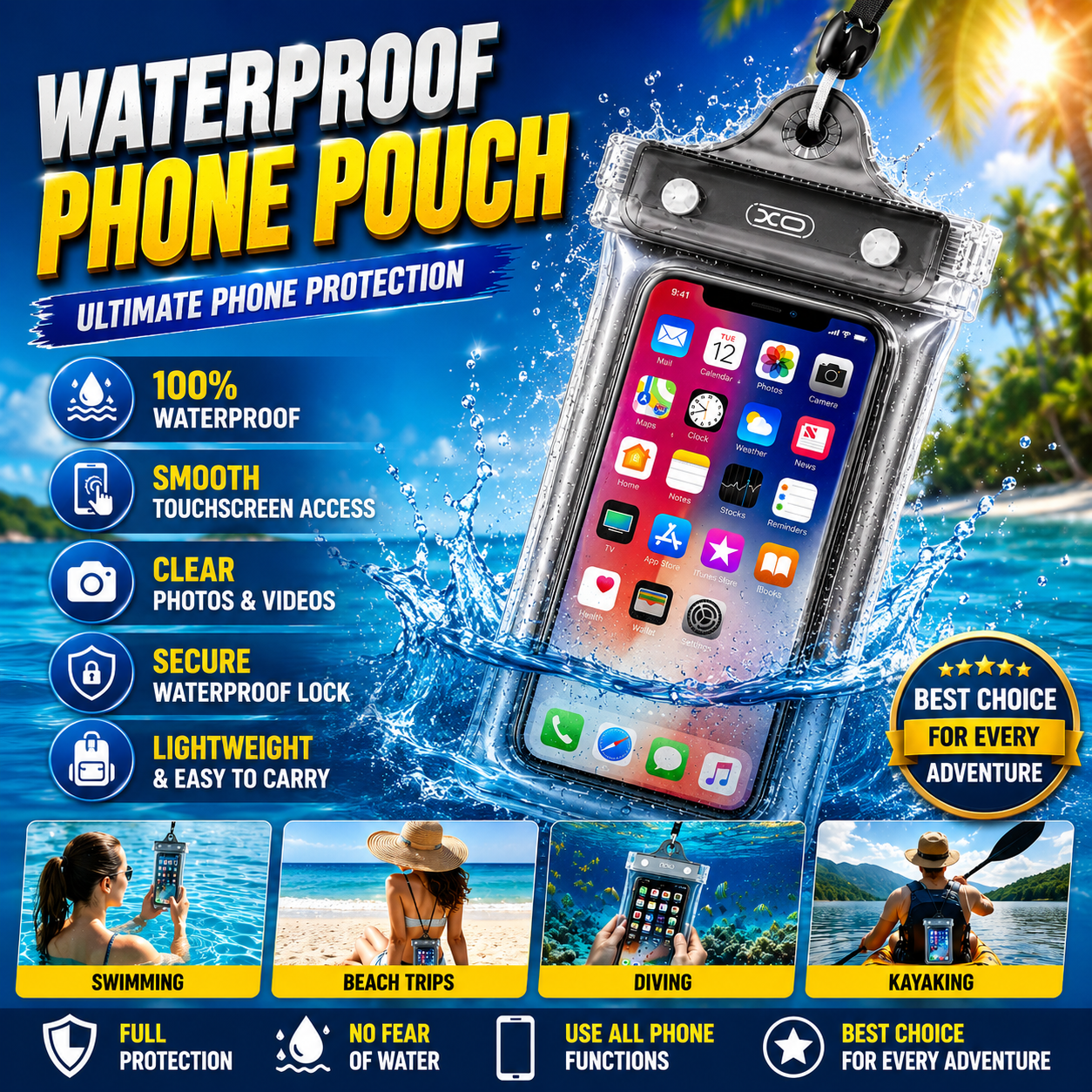 🔥Hot Deal Summer SALE OFF UP TO 50%🔥🎁Waterproof Phone Pouch - Image 1