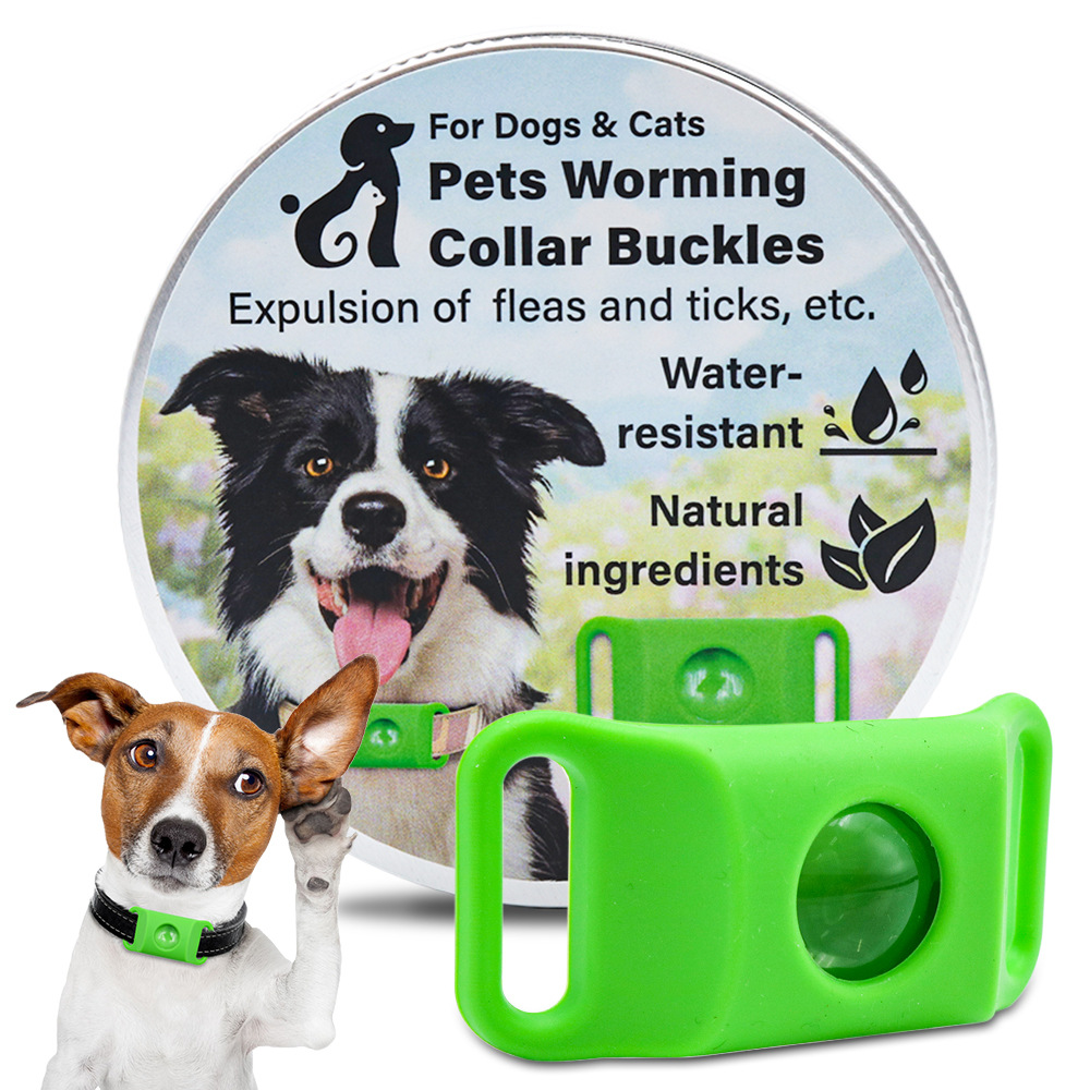 ✨BUY 2 GET 1 FREE✨Pet Repellent Button Silicone Collar to Repel Fleas, Ticks, and Lice 🐾🐾 - Image 1
