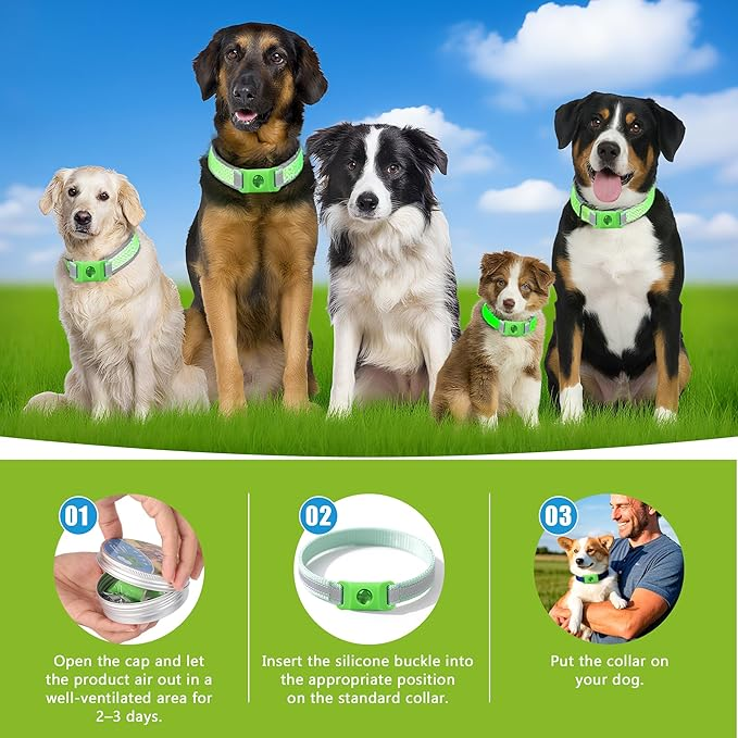 ✨BUY 2 GET 1 FREE✨Pet Repellent Button Silicone Collar to Repel Fleas, Ticks, and Lice 🐾🐾 thumbnail 4