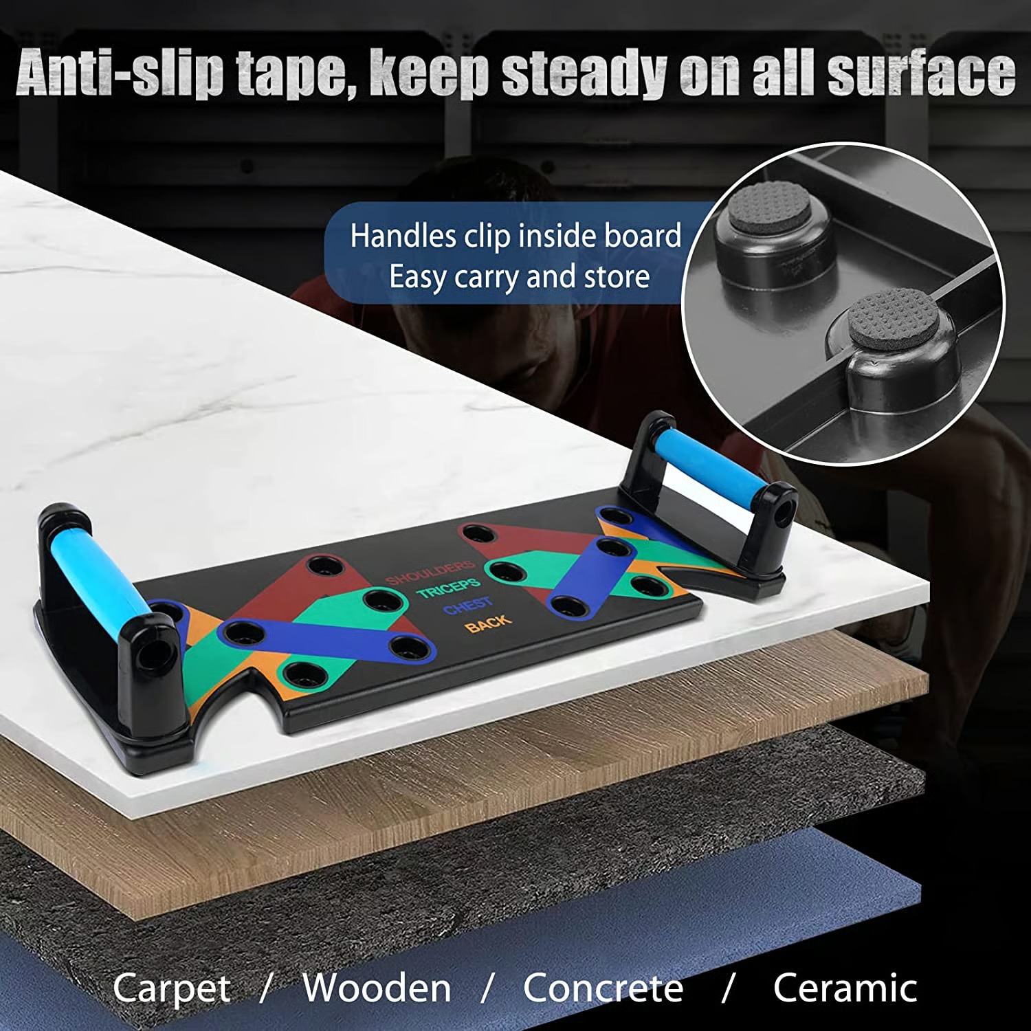 🔥Summer Sale Upto 60% Off Paratech Pushup Board - Sculpt Your Dream Physique & Build Muscle From Home! thumbnail 7