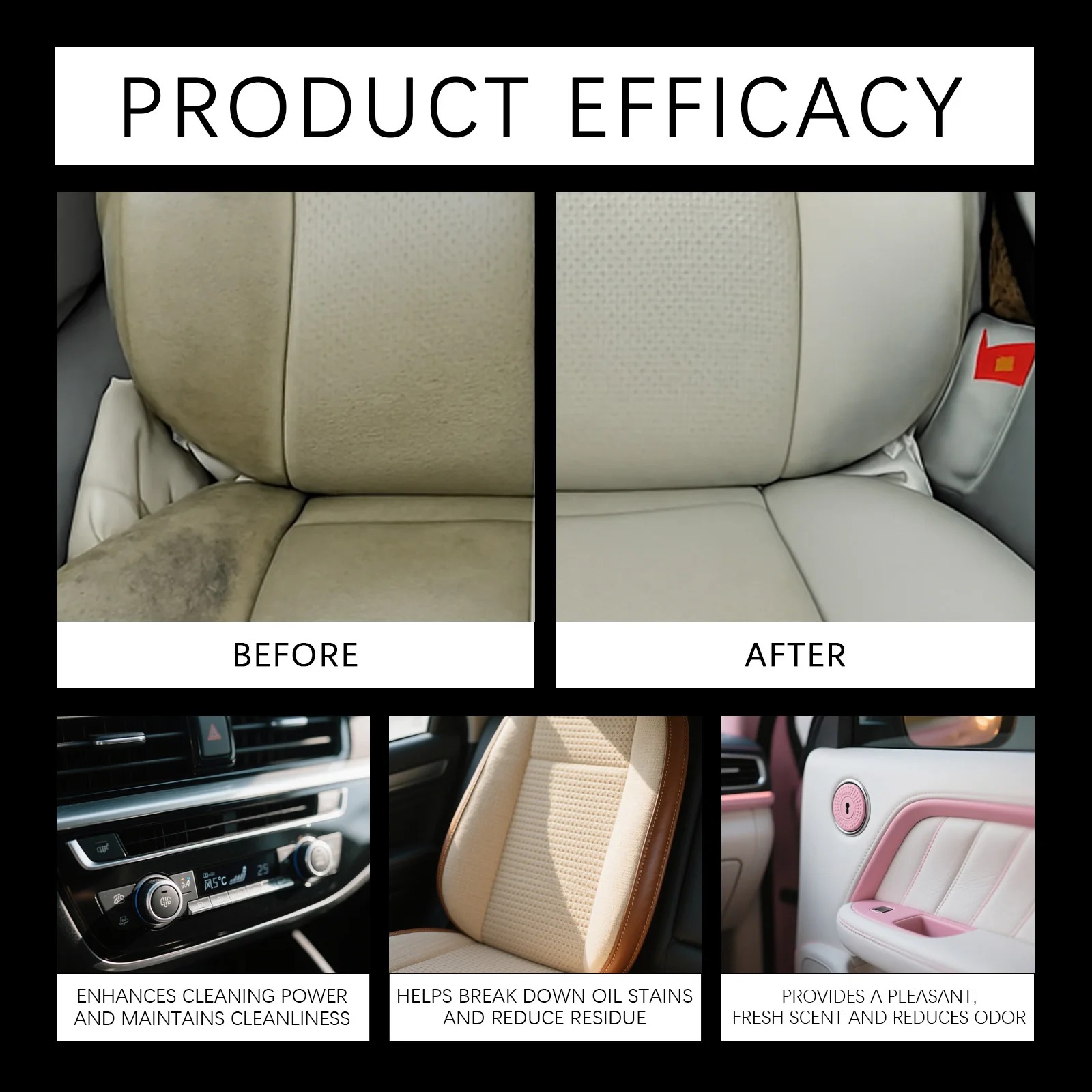 🔥Summer Sale Upto 60% Off Polish Car Detailing Spray Degreaser Plastic Leather Restorer Daily Care thumbnail 3