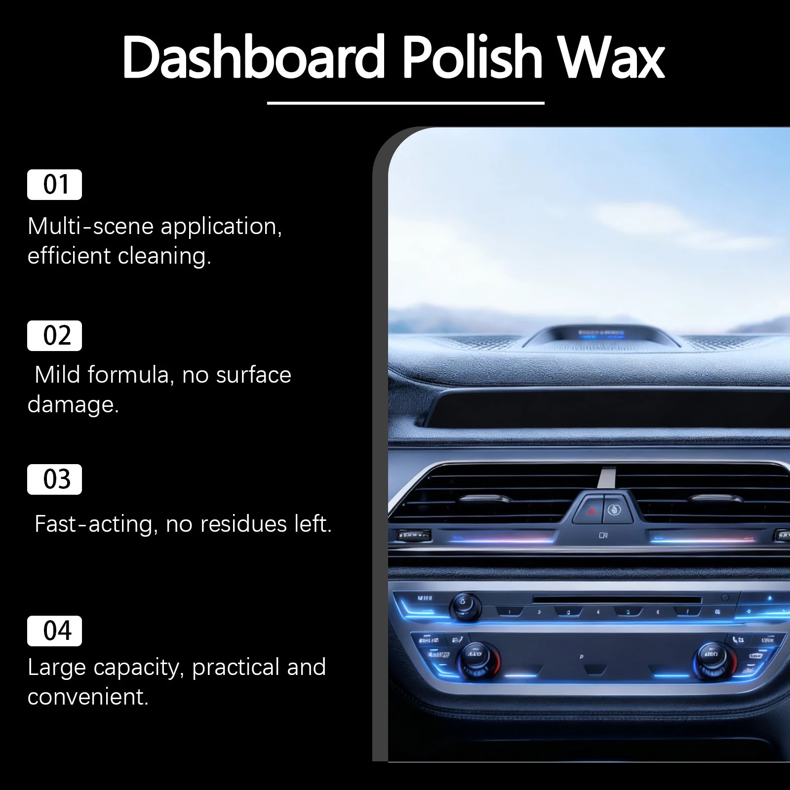 🔥Summer Sale Upto 60% Off Polish Car Detailing Spray Degreaser Plastic Leather Restorer Daily Care thumbnail 8