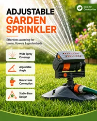 🔥🔥Hot Deal Summer SALE OFF UP TO 60%🔥💥Transform Your Garden with the Adjustable Wide- Coverage Sprinkler thumbnail 2