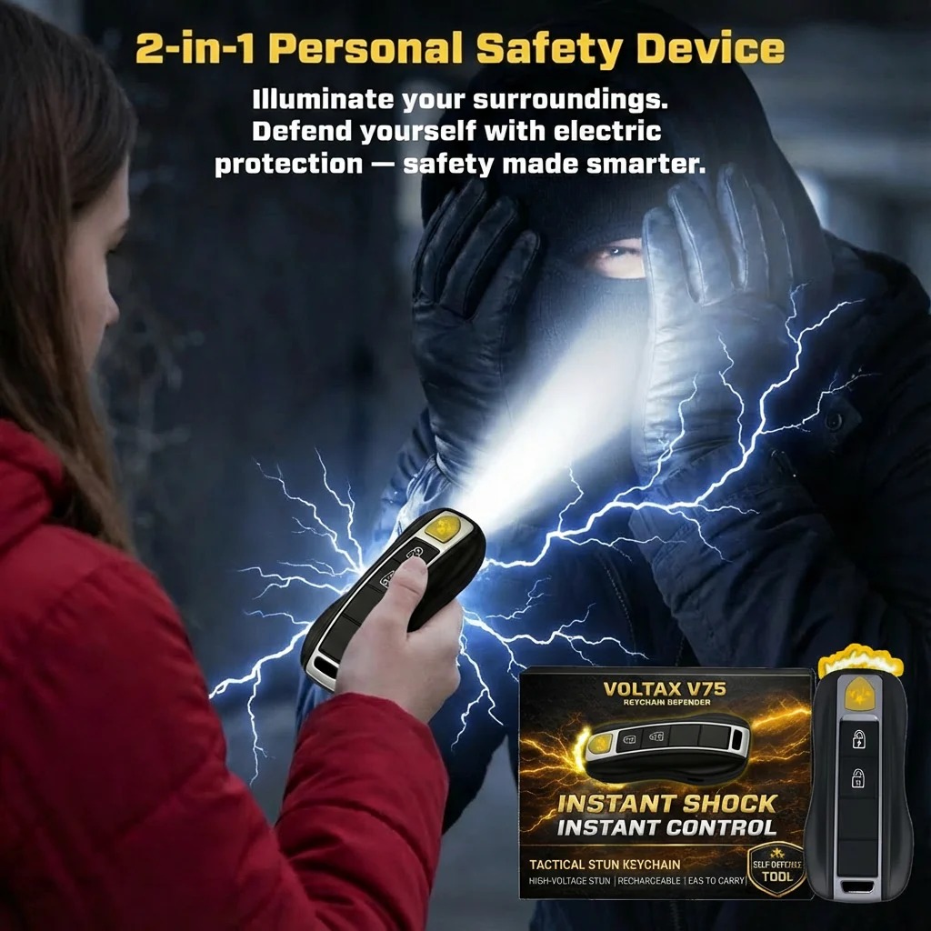 🔦2026 Father's Day Flash Sale 60% OFF⚡Voltax ShockForce 75M Stun Car Keychain thumbnail 3