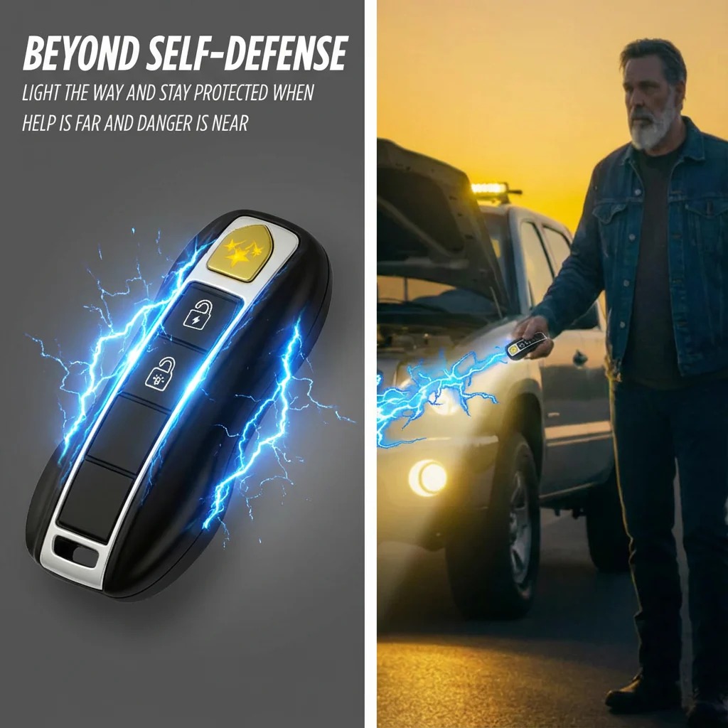 🔦2026 Father's Day Flash Sale 60% OFF⚡Voltax ShockForce 75M Stun Car Keychain thumbnail 6