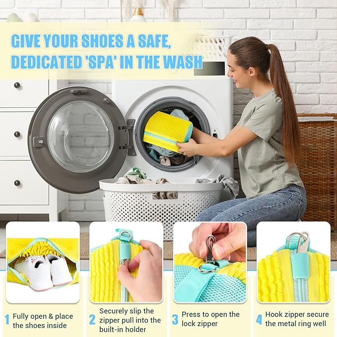 🔥🔥Hot Deal Summer SALE OFF UP TO 50%🔥🔥- Shoe Washing Machine Bag 👟👟 thumbnail 7