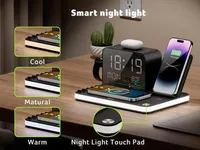 🔥🔥Hot Deal Summer SALE OFF UP TO 60%🔥💥7 in 1 Wireless Charging Station with Clock & Night Light thumbnail 1