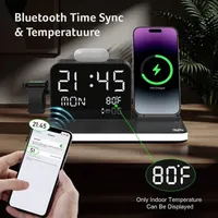 🔥🔥Hot Deal Summer SALE OFF UP TO 60%🔥💥7 in 1 Wireless Charging Station with Clock & Night Light thumbnail 3