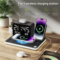 🔥🔥Hot Deal Summer SALE OFF UP TO 60%🔥💥7 in 1 Wireless Charging Station with Clock & Night Light thumbnail 6