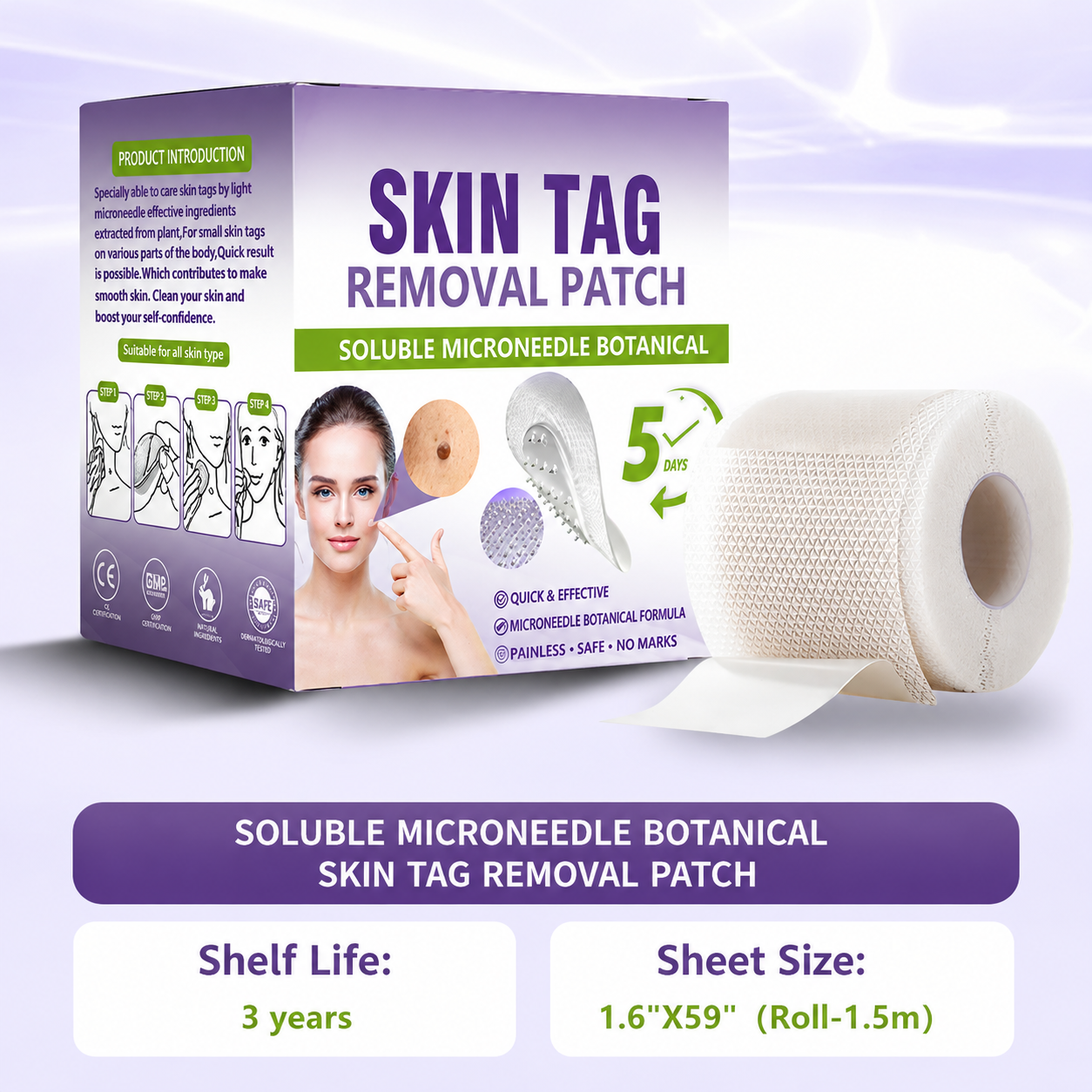 🔥 SALE OFF UP TO 60%🔥💥 Soluble Microneedle Botanical Skin Tag Removal Patch thumbnail 4