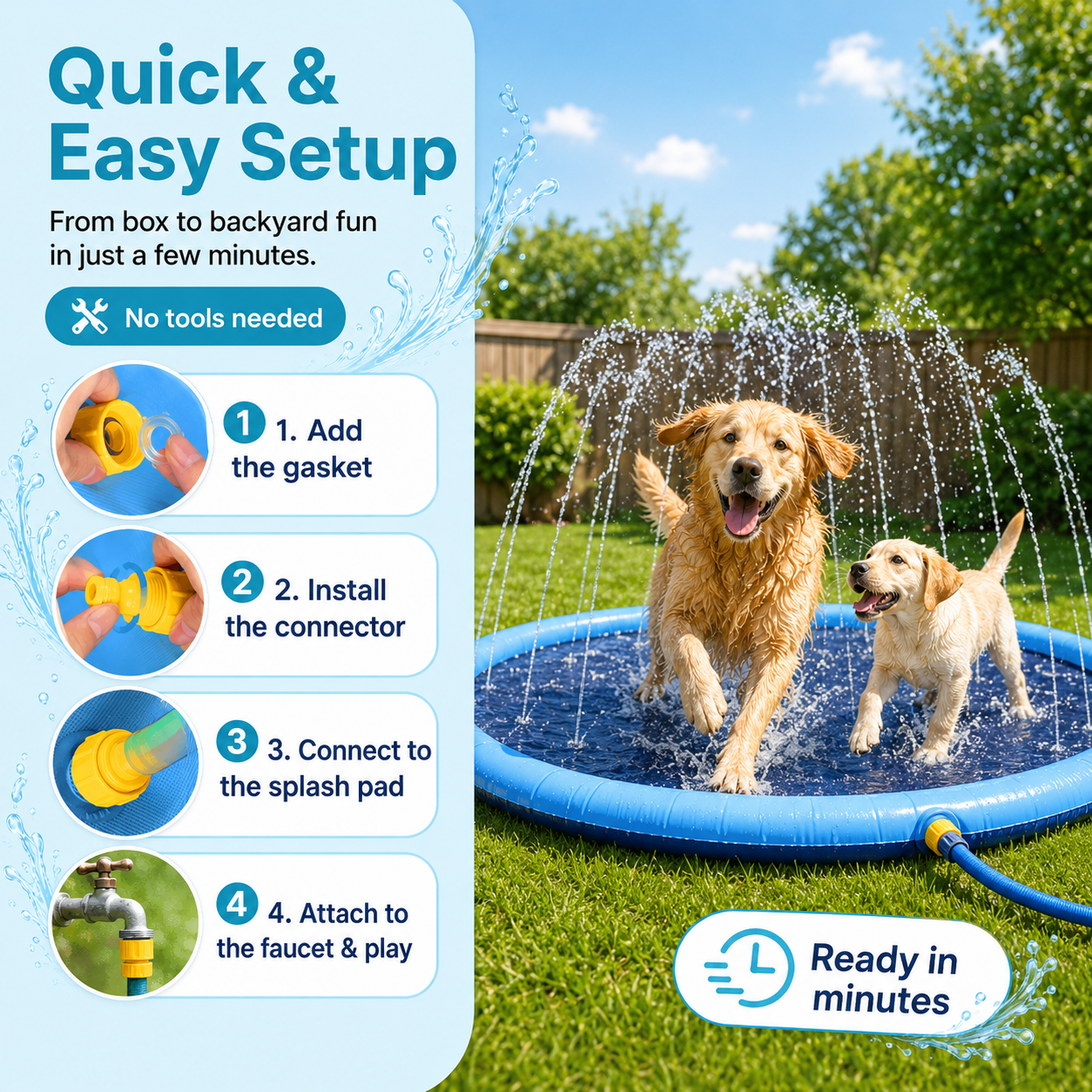 🔥🔥Hot Deal Summer SALE OFF UP TO 55%🔥💥 Sprinkler Pad thumbnail 3