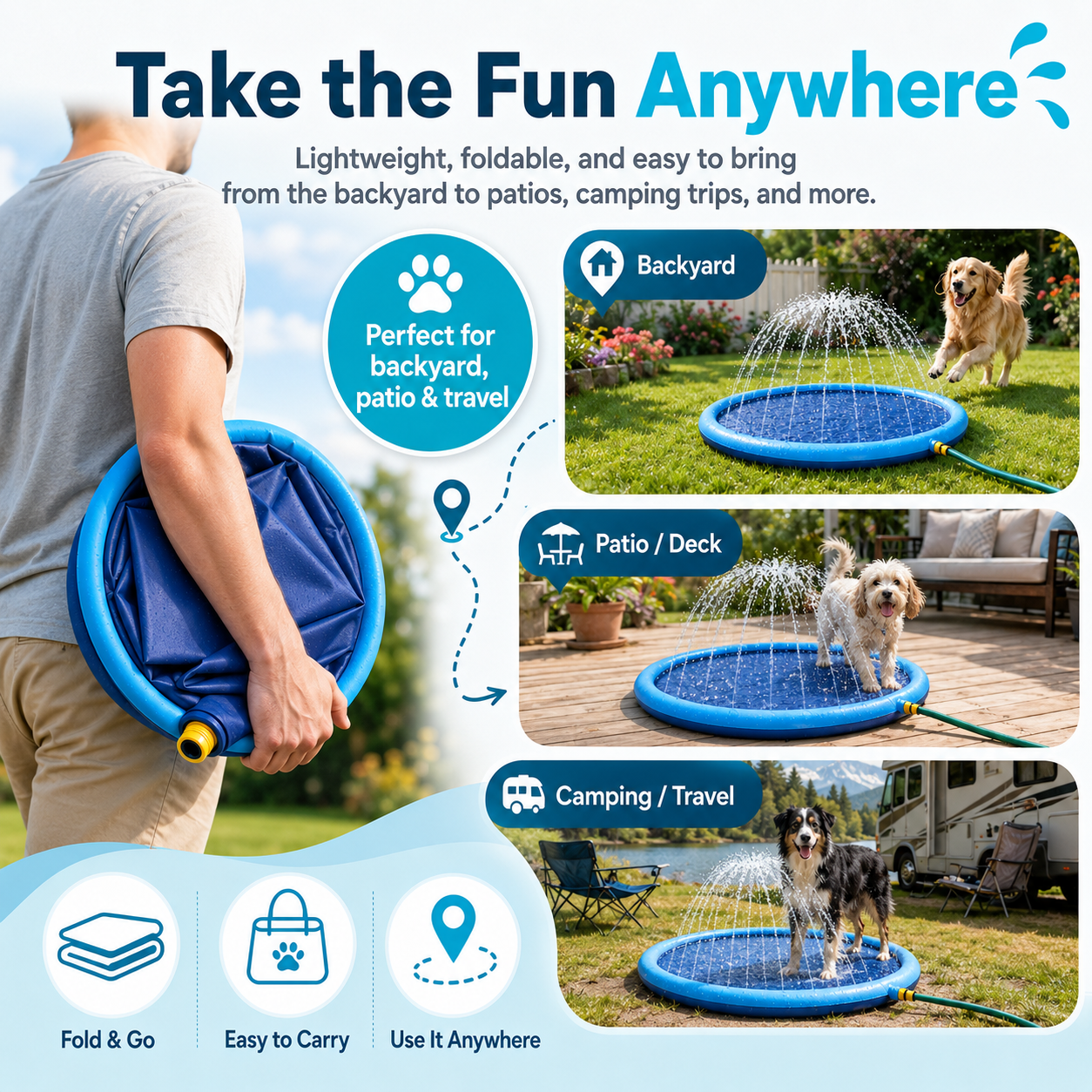 🔥🔥Hot Deal Summer SALE OFF UP TO 55%🔥💥 Sprinkler Pad thumbnail 5