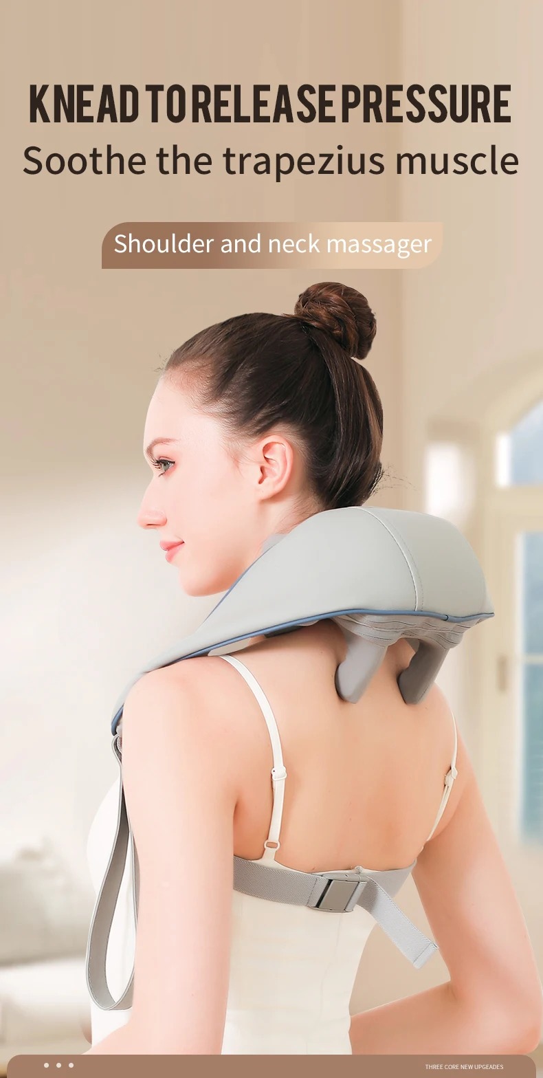 🔥Summer Sale Upto 60% Wireless Neck And Back Massager - Effectively Relieves Neck Pain Shoulder Grouse - Image 1