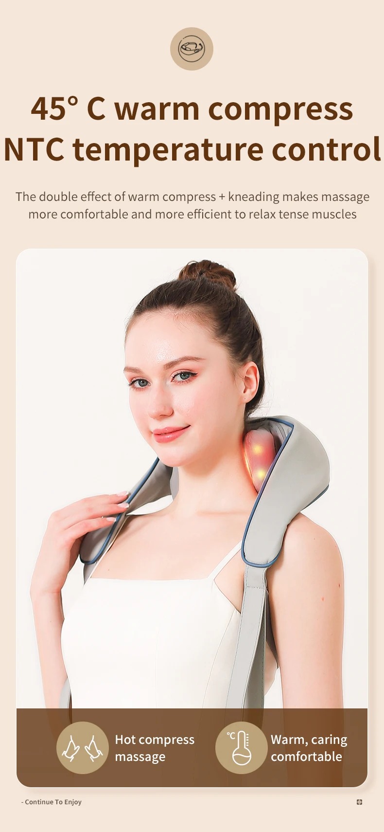 🔥Summer Sale Upto 60% Wireless Neck And Back Massager - Effectively Relieves Neck Pain Shoulder Grouse thumbnail 2