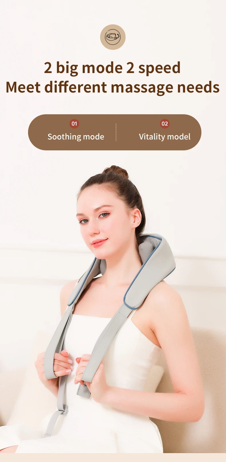 🔥Summer Sale Upto 60% Wireless Neck And Back Massager - Effectively Relieves Neck Pain Shoulder Grouse thumbnail 7