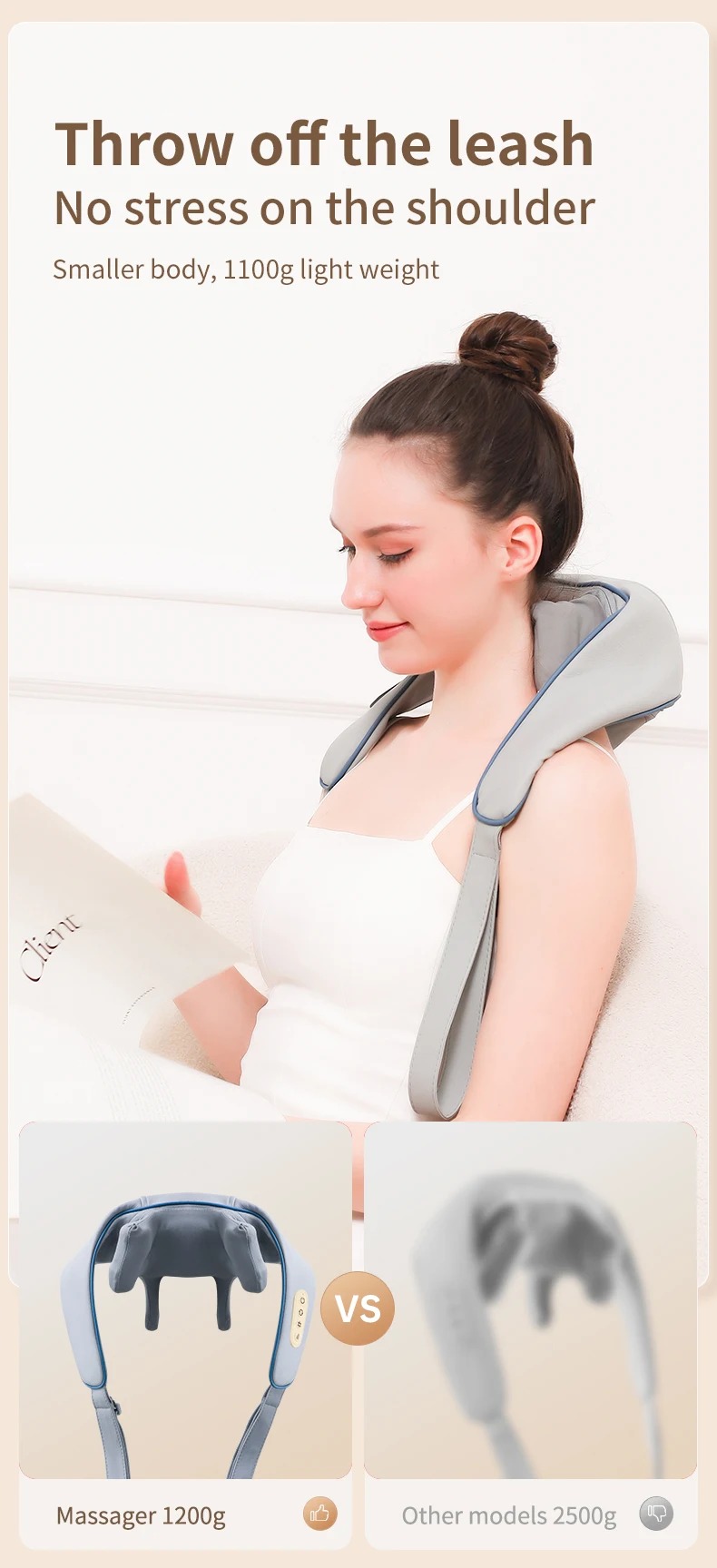 🔥Summer Sale Upto 60% Wireless Neck And Back Massager - Effectively Relieves Neck Pain Shoulder Grouse thumbnail 9